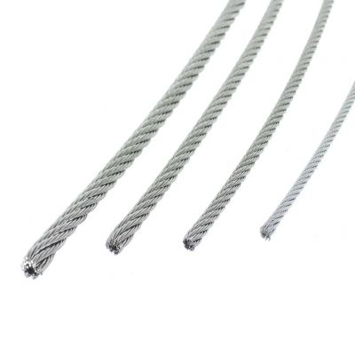 Câble souple 7x7 en inox 316 gainé PVC blanc diamètre 3-5 mm conditionné