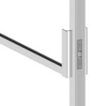 Porte battante H 2040 x L 730 mm - 3 verres horizontaux